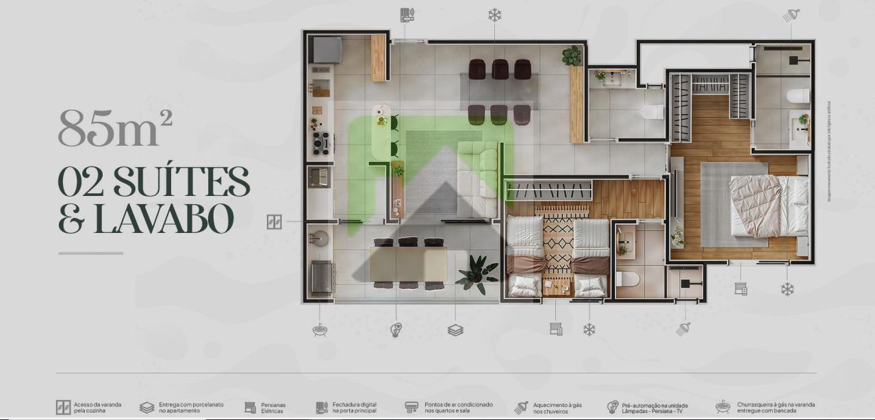 Apartamento à venda com 2 quartos, 85m² - Foto 30